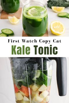 the first watch copy cat kale tonic is here and it's ready to drink