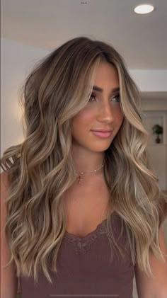 Paula Pedersen on Instagram: "Can’t get over the beautiful bronde on the gorgeous @jenna.sinatra ✨  #njsalon #njhair #njbalayage #nycbalayage #modernsalon #americansalon #showmethebalayage #bestofbalayage #brooklynsalon #mastersofbalayage #balayagegoals #monmouthcountysalon #calistyle #beachwaves #redkenshadeseq #balayageartist #balayageinspo #dailyhairinspo #njbalayagespecialist #hairinspo #hairgoals #BEHINDTHECHAIR #blondehair #blondebalayage #brondebalayage" Jenna Sinatra Hair, Blonde Hair With Brown Balayage, Dirty Blonde Balayage On Brown Hair, Hair Inspo Dirty Blonde, Dark Low Lights In Blonde Hair, Dirty Blonde Hair With Brown Highlights, Haircut Ideas 2024, Carmel Highlights Brunettes, Light Brown Hair Inspo Color