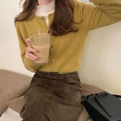 YesStyle rewards code: OLIVIASOJO | afilliate code, links | Plain Cardigan Guys In Skirts, Womens Sweater Coats, Áo Len Cardigan, Cardigan Casual, Estilo Chic, Sweater Coat, Style Cardigan, Cardigan Sweaters For Women