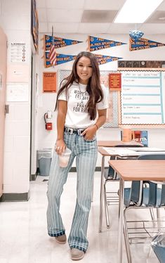 Western Outfits Teacher, Western Outfits Women Teacher, Cavenders Outfits Women, Western Day Spirit Week Outfit Teacher, Western Outfits Women Casual Summer, Western Pants Outfit, Indie Western Outfits, Teacher Outfits Western