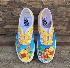 Disney Shoes Wuth Napkins Or Fabric, Garfield Custom Shoes, Vans Art Shoes Disney, Cute Nike Shoes Disney, Belle Painted Shoes, Canvas Sneakers Diy, Winnie The Pooh Shoes, Disney Painted Shoes, Hand Painted Vans