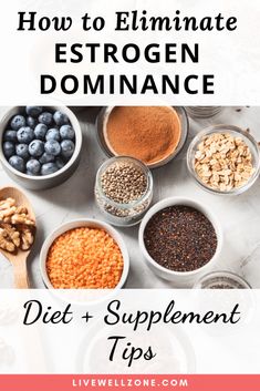 Learn how to eliminate estrogen dominance naturally and reduce estrogen with these simple home remedies. We cover food, supplements and more! Hormone Balance Diet, Estrogen Dominance Diet, Estrogen Dominance Symptoms, Balance Diet, Reduction Diet, Balanced Diet Plan