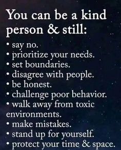 a poster with the words you can be a kind of person and still