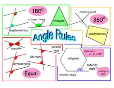 an image of angles and lines worksheet for students to practice their math skills