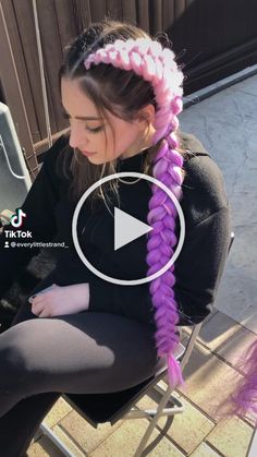 Two braid hairstyle tutorial Festival Hair Braids, Festival Braids, Rave Hair, Braid Hairstyle, Hair Braid Videos, Braids With Extensions, Festival Hair, Hairstyles For Black Women, Braided Hairstyles Tutorials