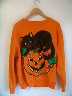 Halloween Core, Halloween Nostalgia, Kitten Sweater, Librarian Style, Autumn Wardrobe, Halloween Crochet, Fall Fits