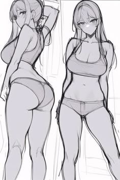 Art Reference Anime Anatomy, Anatomy Drawing Body Human Figures, Anatomy Poses Reference Model Drawing, Body Reference Drawing Woman Poses Anime, Drawing Referances Photo, Make Poses Reference, How To Draw Anime Poses, Anime Back Pose, Anime Female Anatomy Drawing