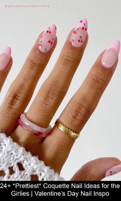 Looking for nails with the perfect Coquette aesthetic? You'll love my list of Coquette nails that are feminine, classy, and on-trend! Feminine Nail Designs, Valentine's Day Nails, Valentines Nails, Nail Inspo, Gel Nails, Valentines Day, Nail Designs, Valentines, Nails