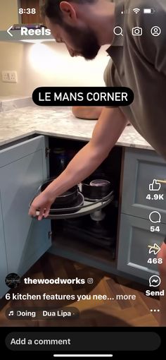 a man is opening the oven door to check out what's cooking in it