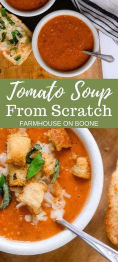 tomato soup from scratch is an easy and delicious side dish for any family or friends