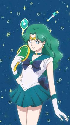 Sailor Neptune Cosplay, Girl With Green Hair, Jupiter Wallpaper, Sailor Moon Wallpapers, Moon Wallpapers, Sailor Uranus