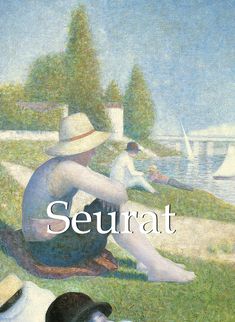 the cover of seurat magazine shows two women sitting on grass with boats in the background