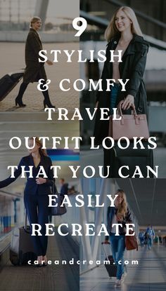 Outfit Ideas For Traveling Airport Style, Comfy Airplane Outfit, Summer Airport Outfit Travel Style 2024, Airport Chic Outfit, Chic Travel Outfit Airport Style, Best Airport Outfits For Women, Airport Fashion For Women, Fall Travel Outfits Women, Cute Travel Outfits Airport Chic