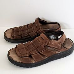 Mens Sandals Fashion Style, Size 12 Style, Mens Sandals Fashion, Dad Sandals, Summer Shoe, Fisherman Sandals, Brown Leather Sandals, Sandal Fashion, Mens Sandals