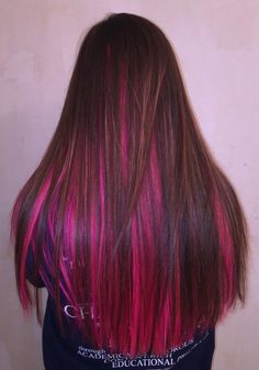 Hot Pink Hair Dye Ideas, Cute Pink Hair, Red Pink Hair, Witchy Hair, Bright Pink Hair, Pink Hair Dye