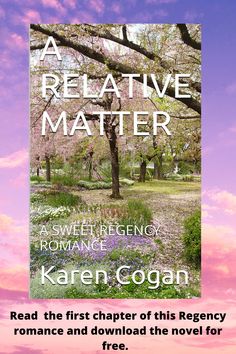 a book cover for a novel with an image of trees and flowers in the background