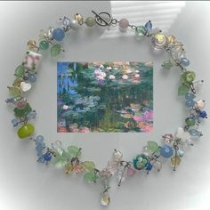 Lady With Umbrella, Monet Inspired, Phone Charms, Cute Bracelets, Water Lilies, Dream Jewelry, Beaded Jewelry Diy