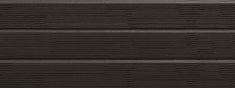 a close up view of the dark brown wood grained finish on an exterior door