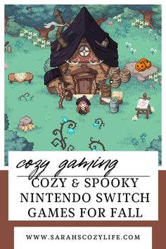 cozy living, nintendo switch, halloween, spooky season, fall vibes, fall aesthetic, cozy gaming, gamer girl, gaming setup Cozy Games To Play, Halloween Video Game, Spooky Games, Video Games List, Cozy Gaming, Kawaii Games, Switch Games, Phone Games