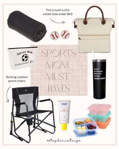 the contents of a sports mom must have