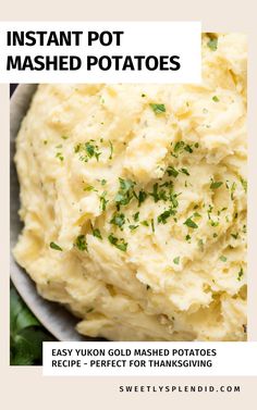 Learn how to make the best creamy mashed potatoes with Yukon Golds in your Instant Pot! This easy recipe makes 3 lbs of fluffy, smooth potatoes with milk, perfect as a make-ahead Thanksgiving side dish. Add this to your Thanksgiving side dishes southern collection for a no-fuss option everyone will love. Instant Pot Mashed Potatoes, Dairy Free Mashed Potatoes, Buttery Mashed Potatoes, Mashed Potatoes Recipe, Making Mashed Potatoes, Rosemary Garlic, Garlic Mashed Potatoes, Mashed Potato Recipes, Garlic Mashed