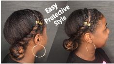 Easy Hairstyles With Braiding Hair Weave, Hairstyles Without Weave, Roller Set Natural Hair, Style For Natural Hair, Black Hair Curls, Protective Style Braids, Short Relaxed Hairstyles, Natural Hair Transitioning