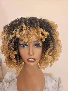 Handmade 1B/27 Blonde Synthetic U- Part Crochet MicroTwists Wig Items in package: 1 u-part crochet wig with three attached combs 60 pre-looped crochet microtwists 1 detached adjustable wig band Crochet Wig, U Part, Memphis Tn, Hair Extensions, Wigs, Hair Care, Blonde, Band, Crochet