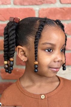 Kiddies Hairstyles with Beads Toddler Afro Hairstyles Girl, Twist Hairstyles For Kids Natural Hair, Quick Black Girls Hairstyles Kids Simple, Black Girls Hairstyles For Kids Easy, Kindergarten Hairstyles Girl Black, Simple Black Girls Hairstyles For Kids, Easy Toddler Braids, Kids Natural Hairstyles Black, Girl Twist Hairstyles Kids Black Little