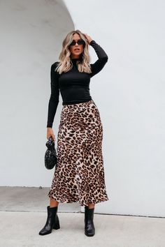 Brown Leopard Print Pencil Skirt | Pre Order - Magnolia Boutique Leopard Print Skirt Outfit, Leopard Skirt Outfit, Printed Skirt Outfit, Leopard Print Pencil Skirt, Revival Clothing, Cheetah Skirt, Gameday Dress, Long Skirt Outfits, Pencil Silhouette