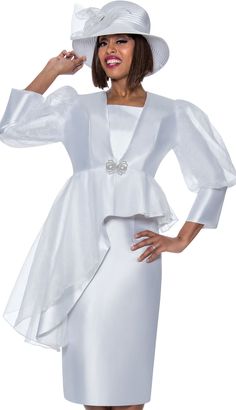 Quick Ship Churchwear Suits And Church Dresses Fall and Holiday 2023. Perfect item for church events or any special occasions. Ladies Skirt Suits, Womens Church Suits, Clothes Modest, Lady Suits, Dresses For Church, Church Suits And Hats, Peplum Designs, Women Church Suits, Womens Skirt Suits