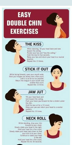 an info sheet describing how to use the chin exercises for neck and shoulder pain, with instructions