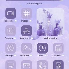 an iphone screen showing the icons for different things to see and do on it's display