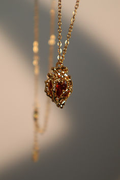 shop at www.cutethingscommin.com Red Heart Necklace, Pretty Jewelry Necklaces, Red Stones, Fancy Jewellery, Jewelry Lookbook