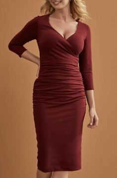 Trendy Fashion BRAVISSIMO Ladies 3/4 Sleeve Leila Dress Midi Formal Evening Dress RRP70 42, Fashion Women's Dresses Dress Midi Formal, Book Deal, Womens Loungewear Sets, Party Midi Dress, Red Evening Dress, Formal Evening Dress, Full Dress, Midi Dress Party, Fabulous Dresses