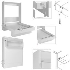 the instructions for how to install an under cabinet drawer in your home or office space