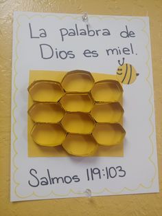 a sign that says la palabra de dios es miel salmos