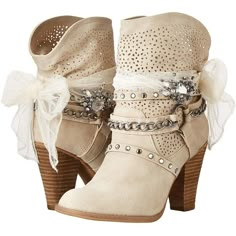 Not Rated Boots, Cream Ankle Boots, Short Heel Boots, Boots Cream, Stacked Heel Boots, Studded Ankle Boots, Boho Boots, Wedding Boots