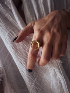 This ring is a piece from Keras collection.Sculptured and casted in solid sterling silver 925 and then double gold plated with 22k gold.Very nice and important weight. The crescent is 20mm (0.787 inch)  All of my jewelry is handmade please allow for small variances from piece to piece ,as this is a feature of owning one of a kind original handmade jewelry.  Feel free to ask me for personal orders . -22k gold platted Sterling silver 925 You may also like on bright silver  https://www.etsy.com/lis Symbolic Moon Shaped Promise Ring, Symbolic Moon-shaped Promise Ring, Yellow Gold Moon Phase Ring Jewelry, Yellow Gold Moon Phase Ring, Elegant Yellow Gold Rings With Sun And Moon Design, Moon Phase Open Crystal Promise Ring, Elegant Gold Rings With Sun And Moon Design, Symbolic Gold Rings With Sun And Moon Design, Mystical Moon Phase Promise Ring