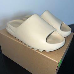 Yeezy Slides ‘Bone’ 2022 Worn Once No Scuffs, Marks, Or Defects Excellent Condition Comes With Original Box Size Us Women’s 8 Shoes Yeezy, Xmas Wishlist, Yeezy Slides, Xmas List, Bone Color, Slides Women, Yeezy Shoes, Tennis Shoes, Cute Shoes