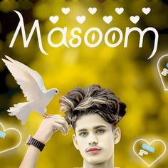 a woman holding a white dove in her right hand with the word mason above her head