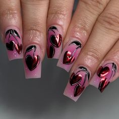 All Posts • Instagram Heart Aesthetic Nails, Nail Art Aesthetic, Ideas Uñas, Heart Aesthetic, Baby Pink Nails, Mens Nails, Sassy Nails, Cherry Nails, Stylish Nails Designs