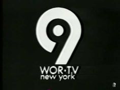 the number nine sign is displayed in this black and white photo, which reads wort tv new york