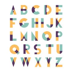 the alphabet is made up of different colors