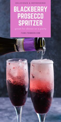 Dark Alcoholic Drinks, Blackberry Mixed Drinks, Blackberry Champagne Cocktail, Blackberry Alcoholic Drinks, Halloween Prosecco Cocktails, Blackberry Gin Cocktail, Blackberry Drinks Cocktails, Blackberry Cocktail Recipes, Blackberry Cocktails