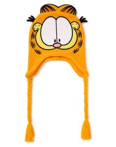 You'll be the coolest cat in town in this Garfield Laplander hat. This hat features Garfield's smiling face, 3D ears, and braided orange tassels perfect for pulling your hat into place. Officially licensed Mid crown Material: Polyester, acrylic Care: Hand wash Imported Garfield Hat, Christmas Core, Titanium Belly Ring, Labret Jewelry, Eyebrow Ring, Magnetic Earrings, Titanium Jewelry, Nose Rings Hoop, Smiling Face