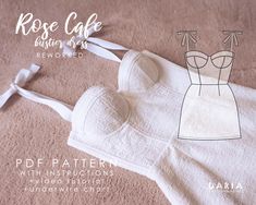 the sewing pattern for this bra is easy to sew