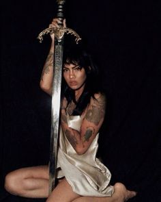 #aesthetic #aesthetictumblr #model #grunge #sword A Woman, Tattoos, On Instagram, Instagram