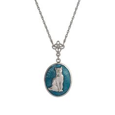 Accessorize in style with this 1928 Silver Tone Blue Enamel Oval Cat Locket Necklace. Accessorize in style with this 1928 Silver Tone Blue Enamel Oval Cat Locket Necklace. FEATURES Locket size: 1.9"L x .95"W Chain length: 24 in. Clasp: lobster-claw Nickel safe Metal: alloy Material: enamel Plating: silver tone Finish: polished 1 photo slot Not appropriate for children 14 years old and younger. Size: One Size. Gender: female. Age Group: adult. Locket Necklace, Chain Lengths, Locket, Womens Jewelry Necklace, Silver Tone, Jewelry Necklace Pendant, Plating, Jewelry Necklaces, Women Jewelry