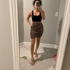 Brand New Skirt From Zara, Never Worn With Tags Still Attached! Really Nice Sleek And Soft Satin Like Material. Scrunching In The Front And Back Is Very Flattering! Side Zipper. Zara Denim Skirt, Zara Skort, Brown Mini Skirt, Ruffled Mini Skirt, Mini Wrap Skirt, Pink Mini Skirt, Textured Skirt, Faux Leather Mini Skirt, Velvet Shorts