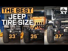 the best jeep tire size for every type of vehicle in the world, compared to those models